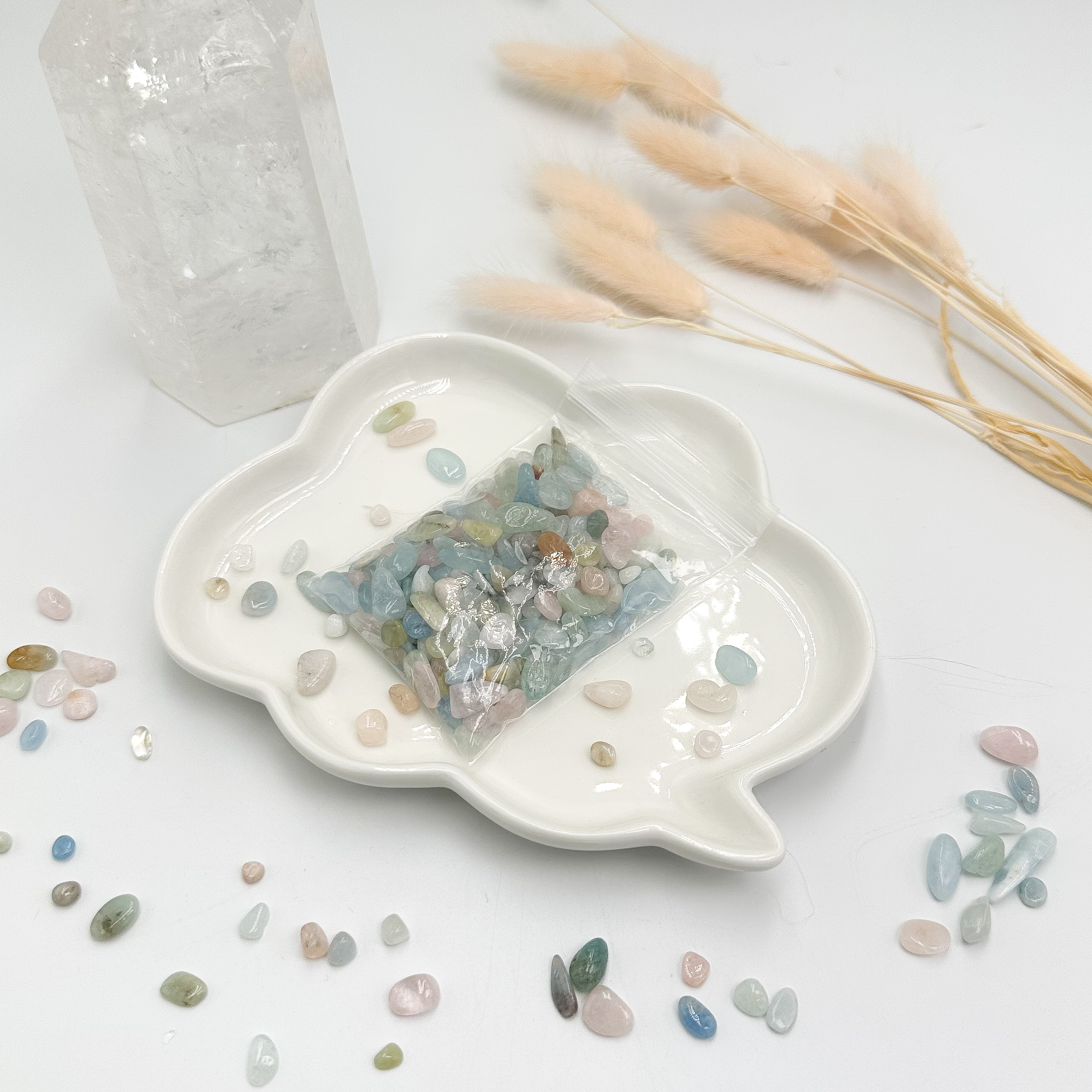 <<SG Seller>> CRZtales Assorted Crystal Chips Packet Chips Crystal Stones Natural Crystal | Mix & Match