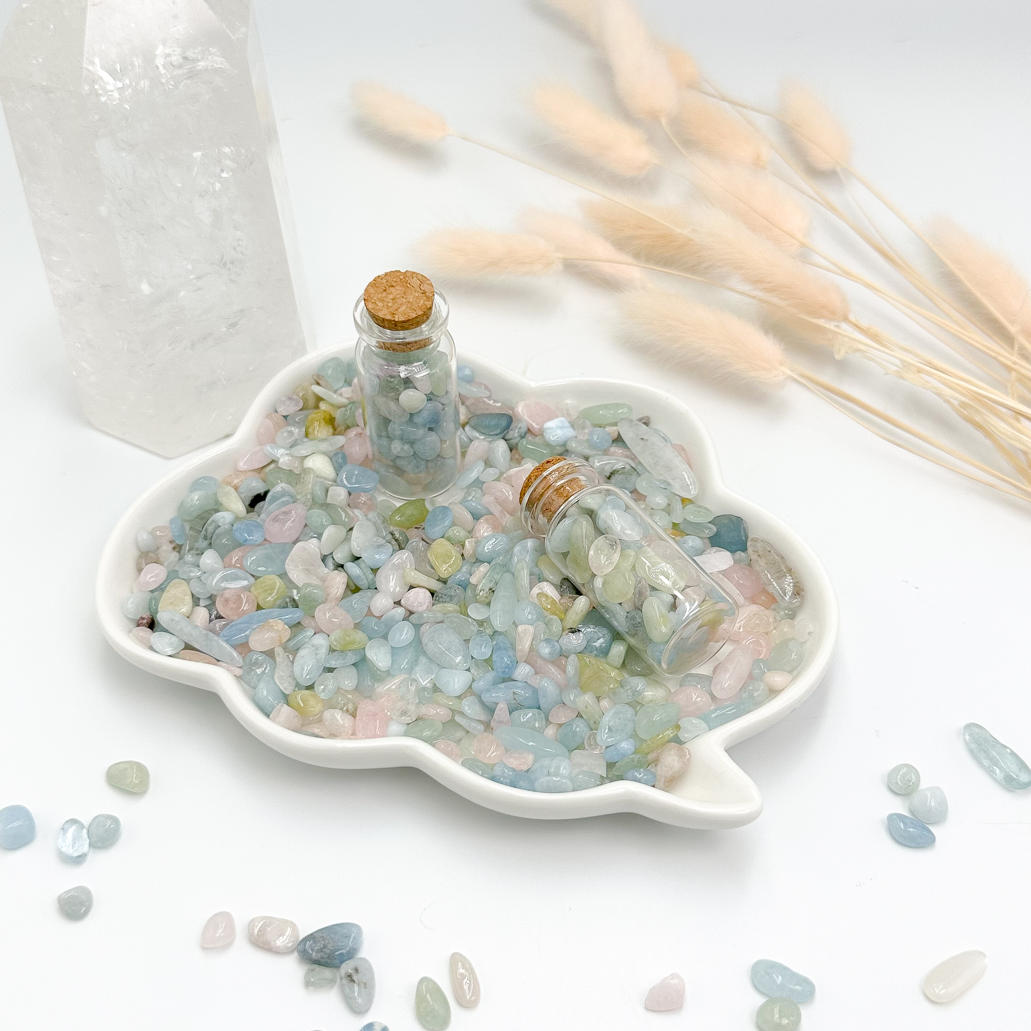 <<SG Seller>> CRZtales Assorted Crystal Chips Bottle Chips Crystal Stones Natural Crystal