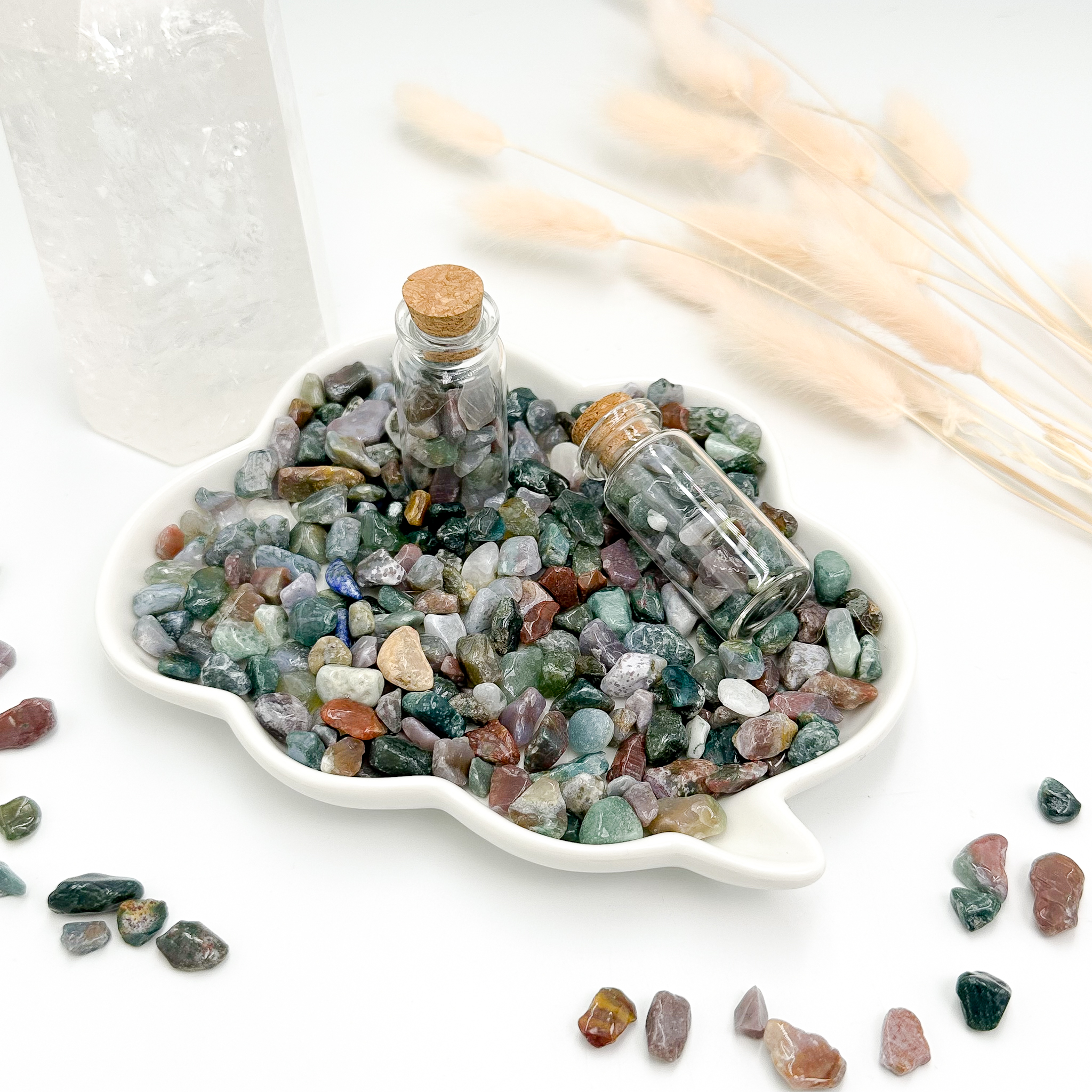 <<SG Seller>> CRZtales Assorted Crystal Chips Bottle Chips Crystal Stones Natural Crystal