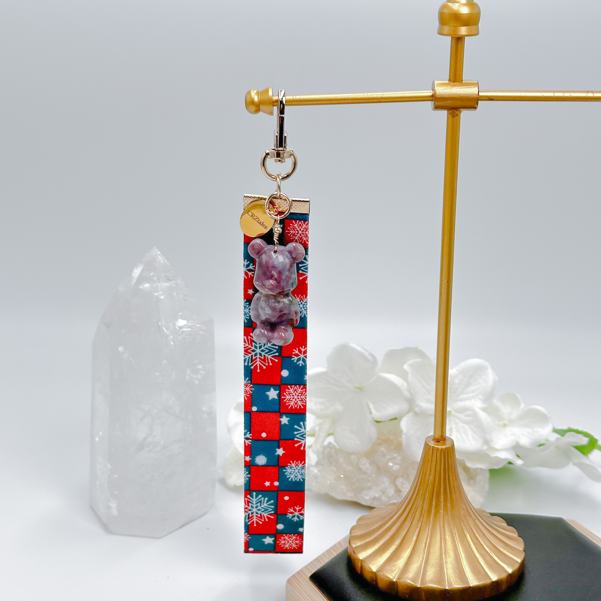 <<SG Seller>> CRZtales Ocean Jasper Bear Brick Crystal Charms Christmas Theme Fabric Chain CRZFabChain #CRZFabChains