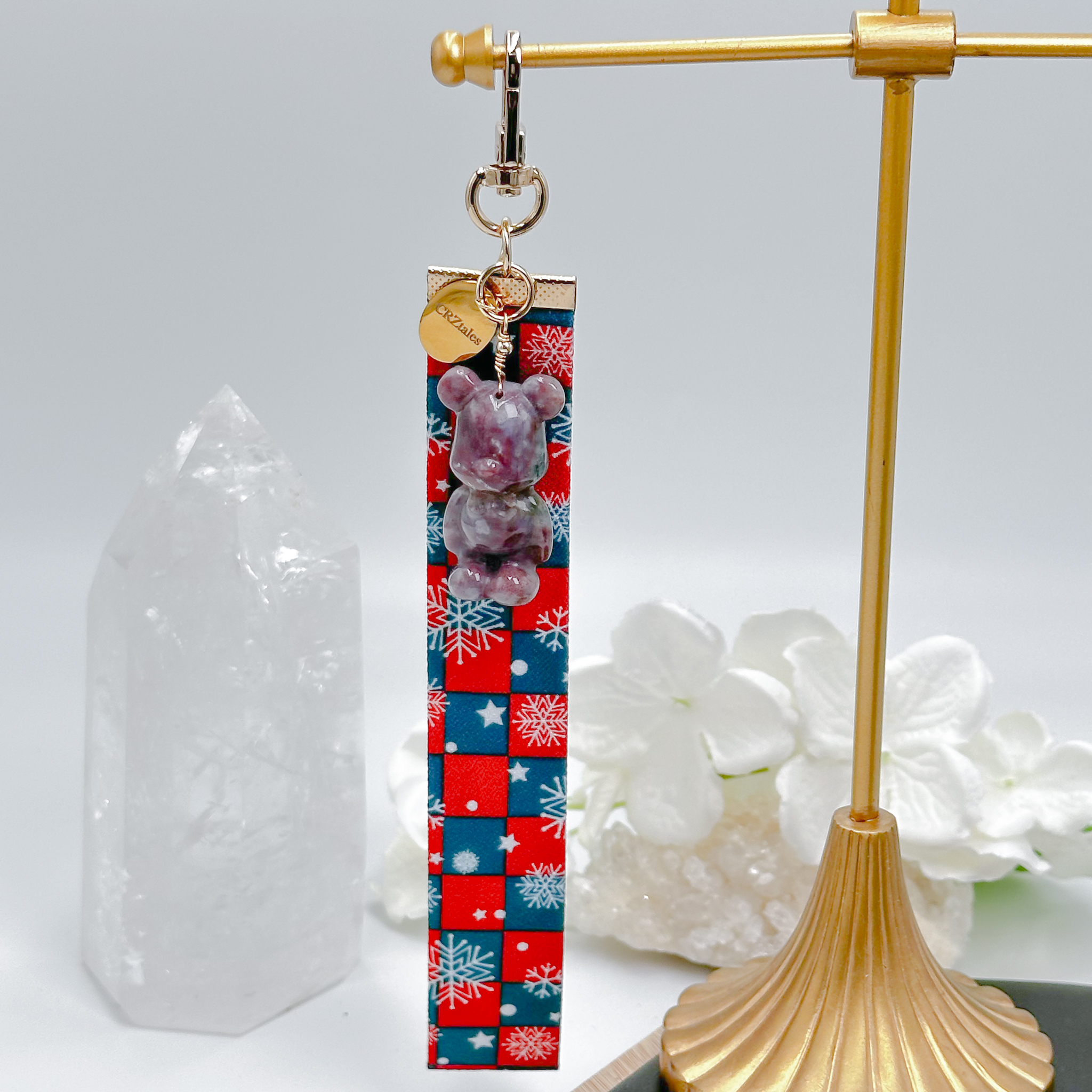 <<SG Seller>> CRZtales Ocean Jasper Bear Brick Crystal Charms Christmas Theme Fabric Chain CRZFabChain #CRZFabChains