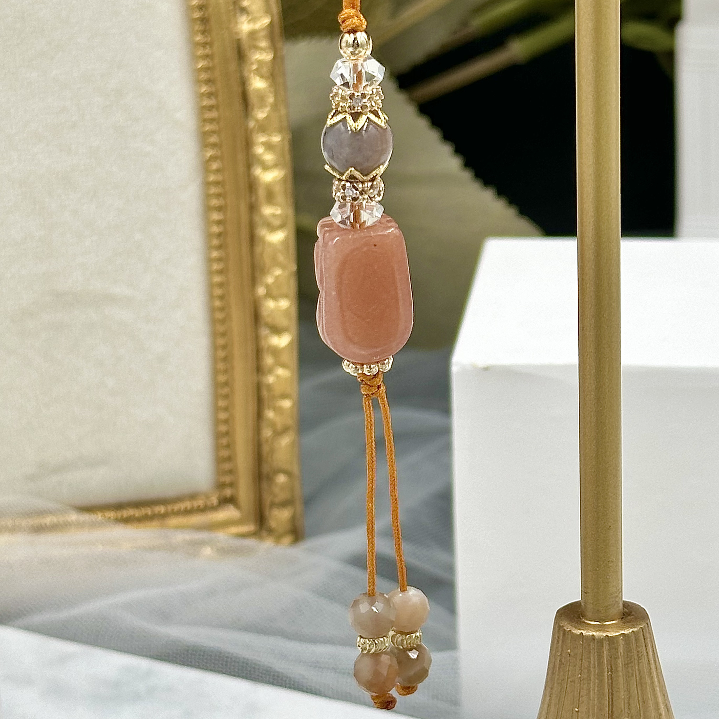 Peach Moonstone Pixiu HP Strap