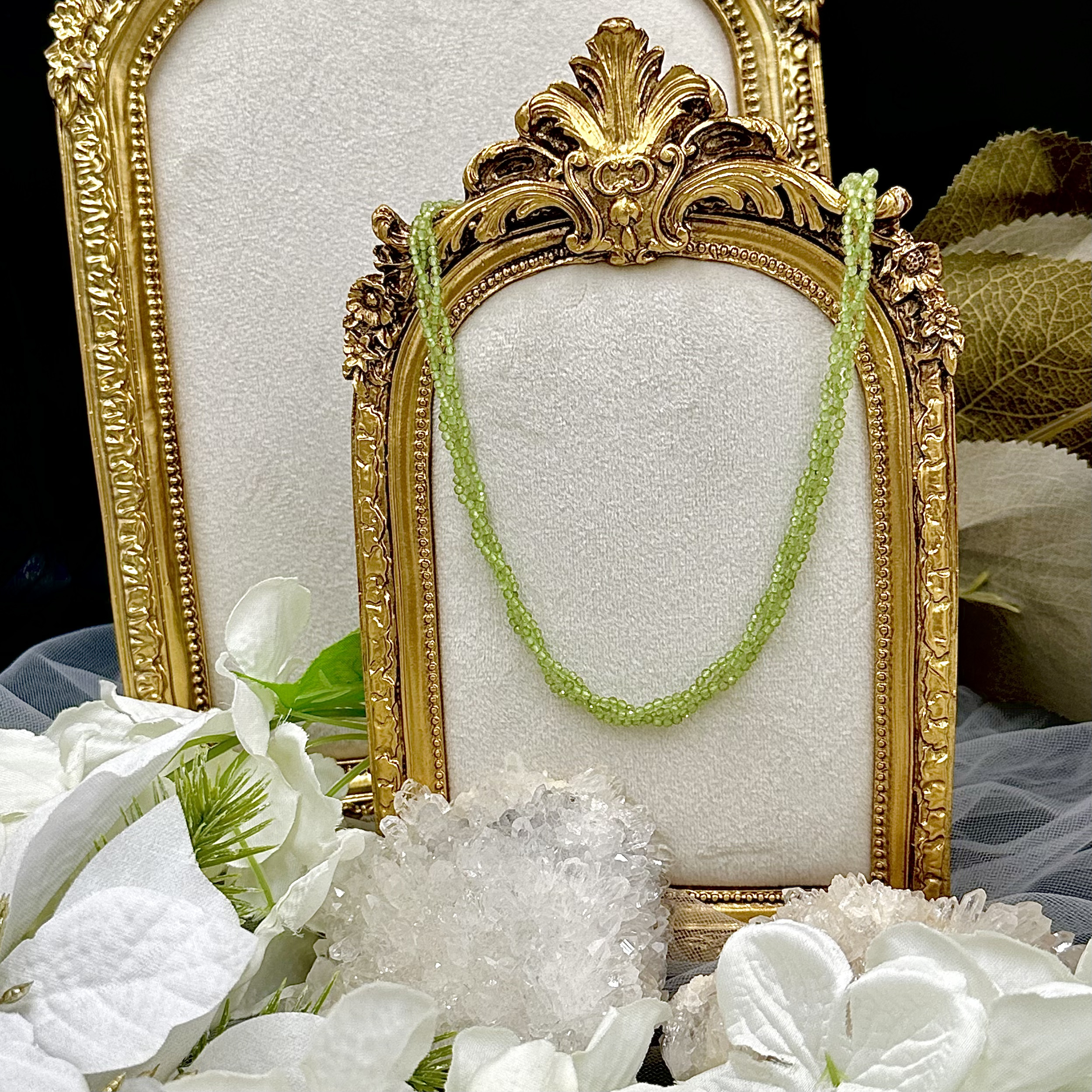 Peridot Beaded Necklace