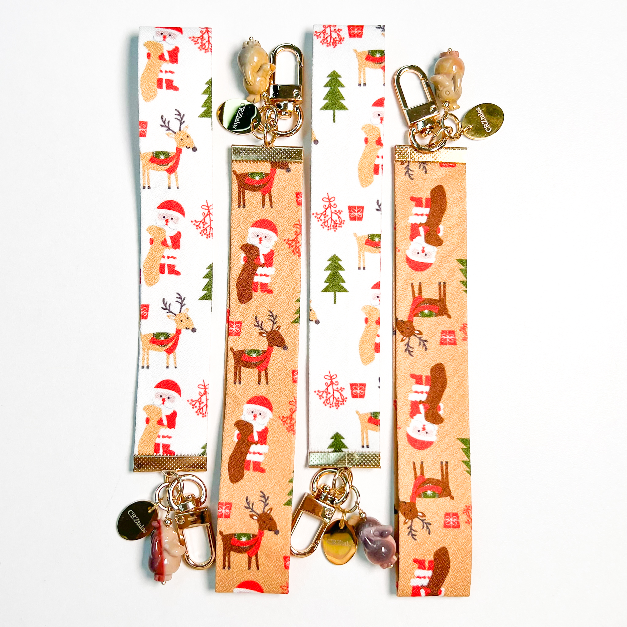 <<SG Seller>> CRZtales Alashan Agate Psyduck Crystal Charms Christmas Theme Fabric Chain CRZFabChain #CRZFabChains