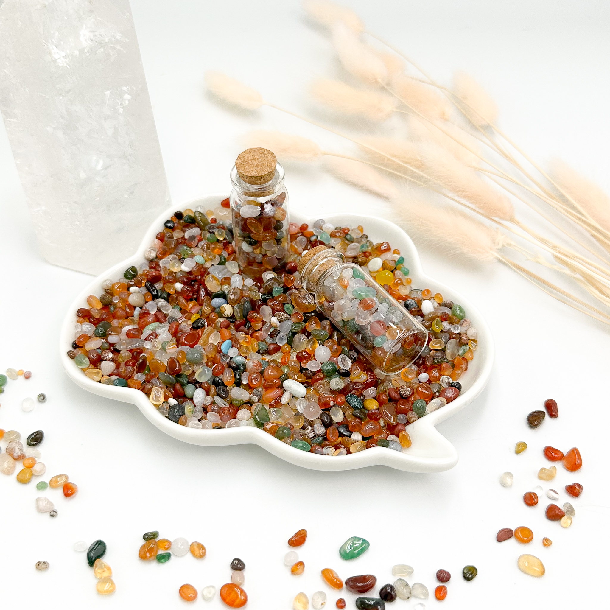 <<SG Seller>> CRZtales Assorted Crystal Chips Bottle Chips Crystal Stones Natural Crystal