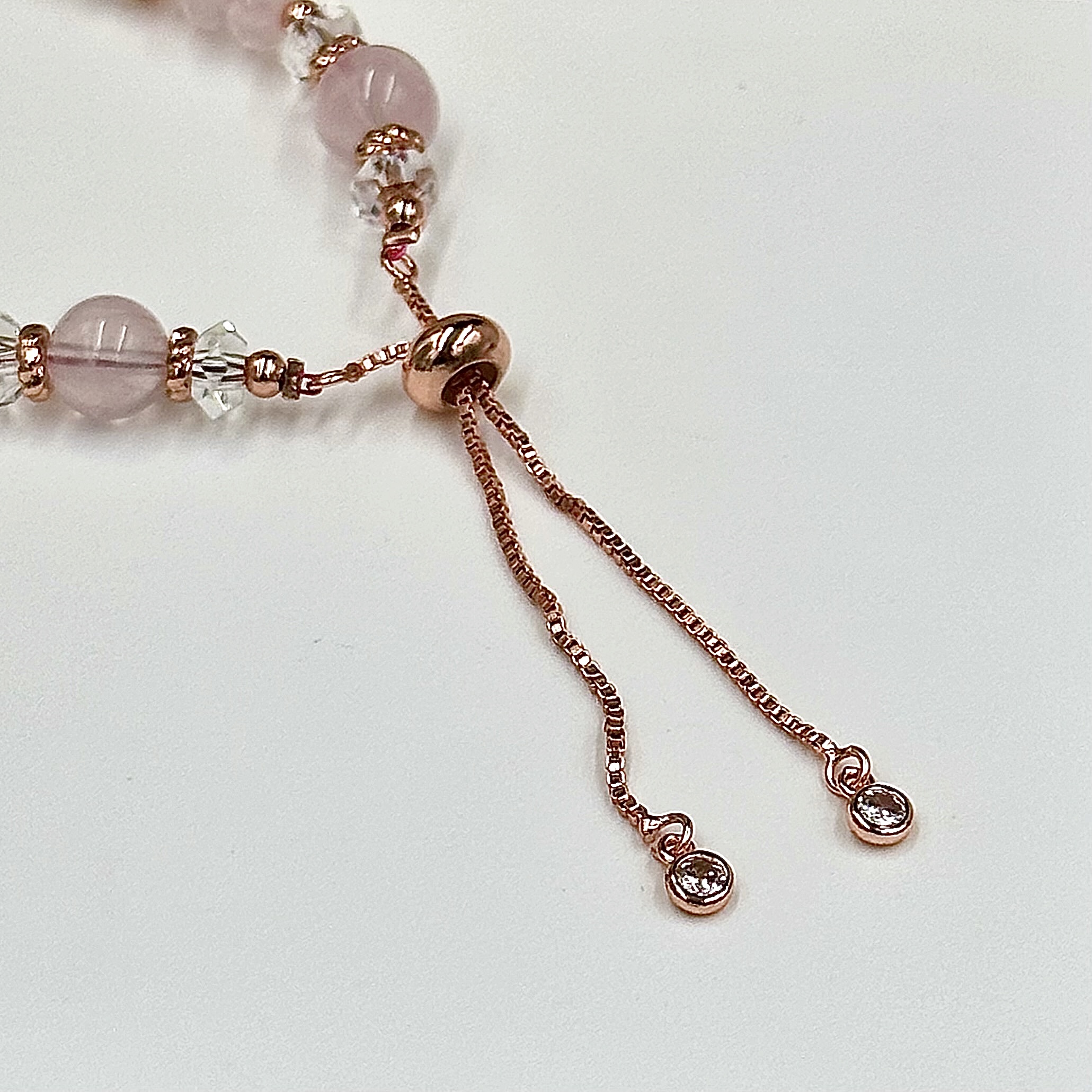 Rose Quartz Push-Pull Bracelet