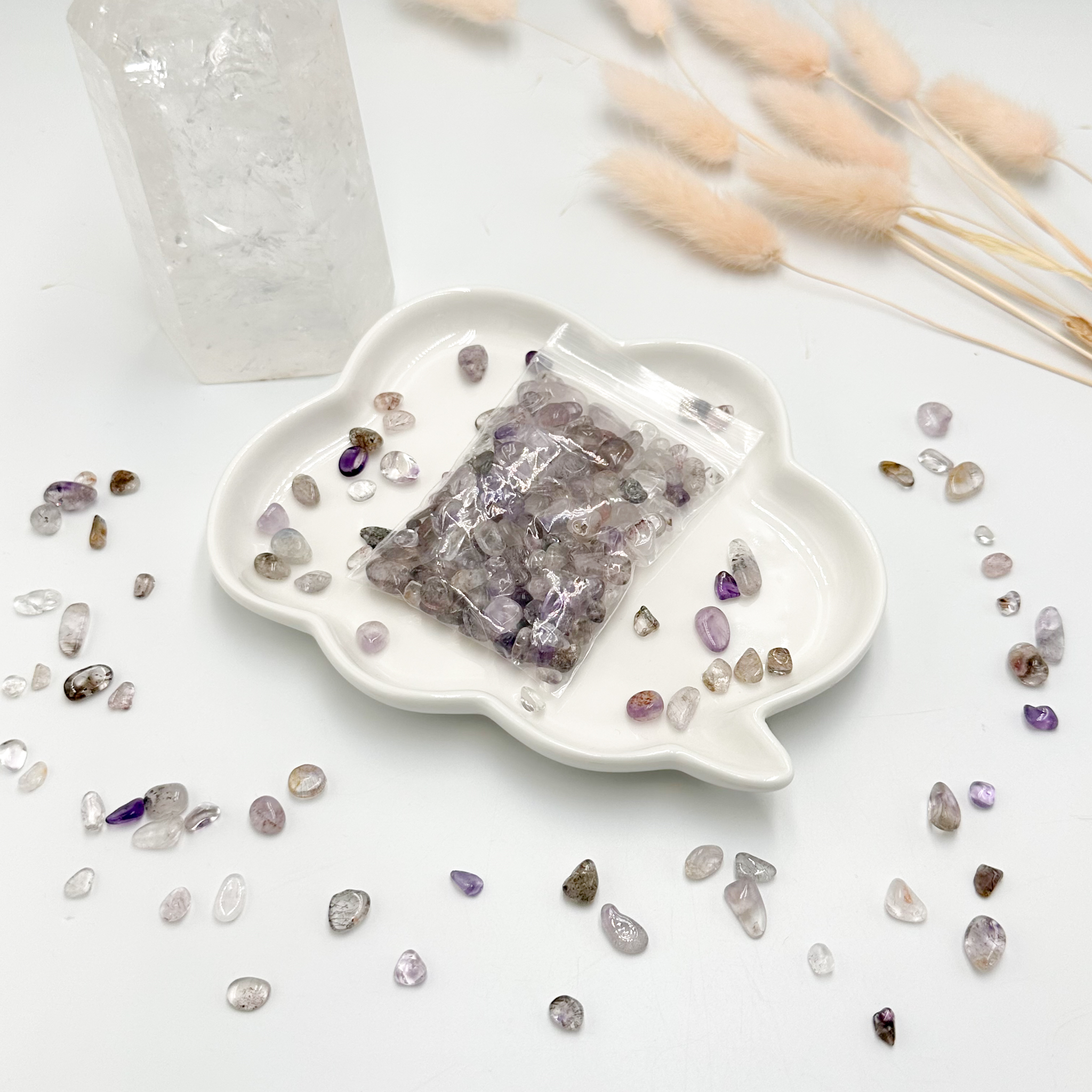 <<SG Seller>> CRZtales Assorted Crystal Chips Packet Chips Crystal Stones Natural Crystal | Mix & Match