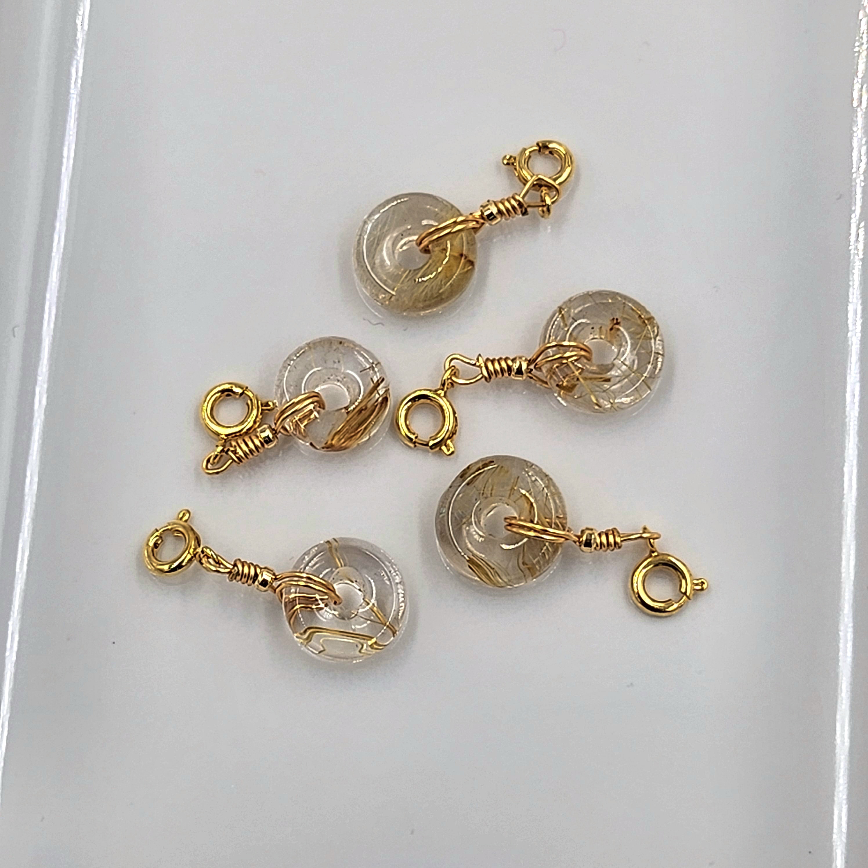Gold Rutile Donut (Small)