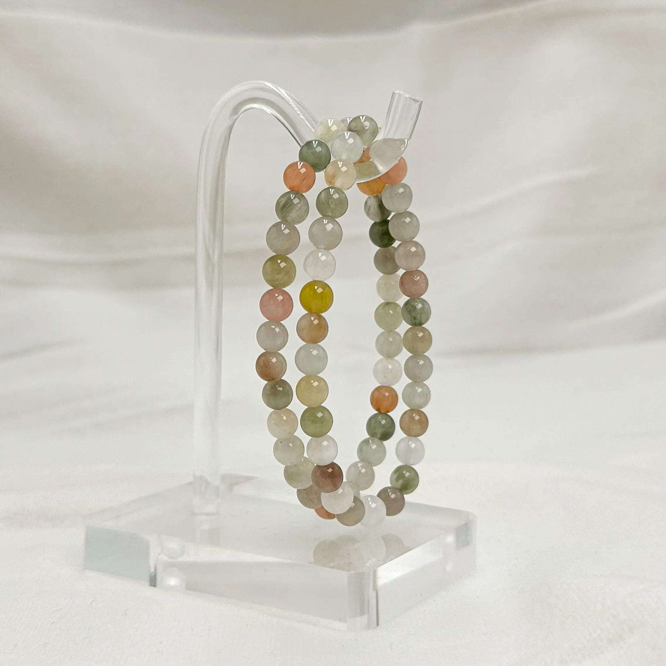 Extra Premium Pastel Mixed Rabbit Hair Bracelet