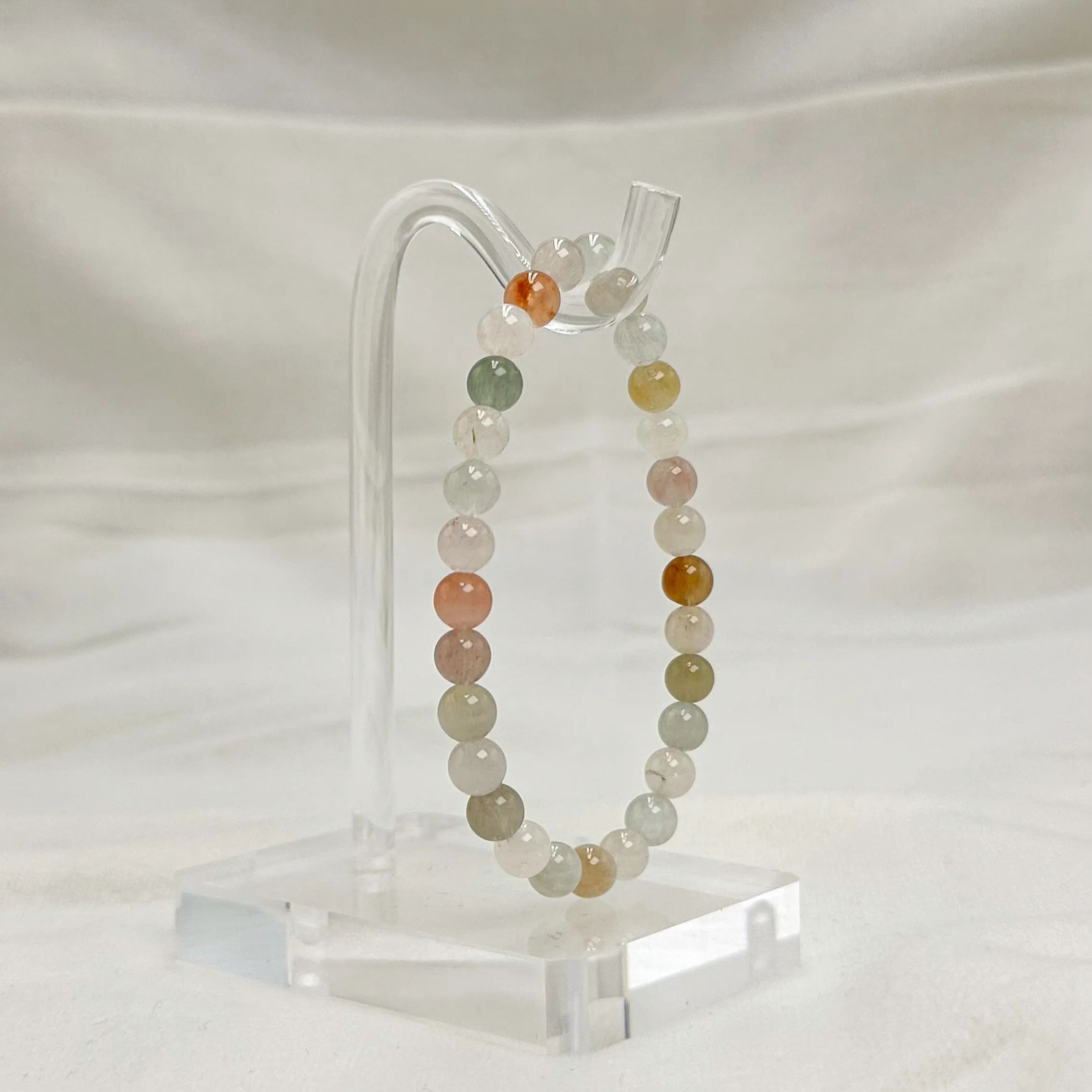 Extra Premium Pastel Mixed Rabbit Hair Bracelet