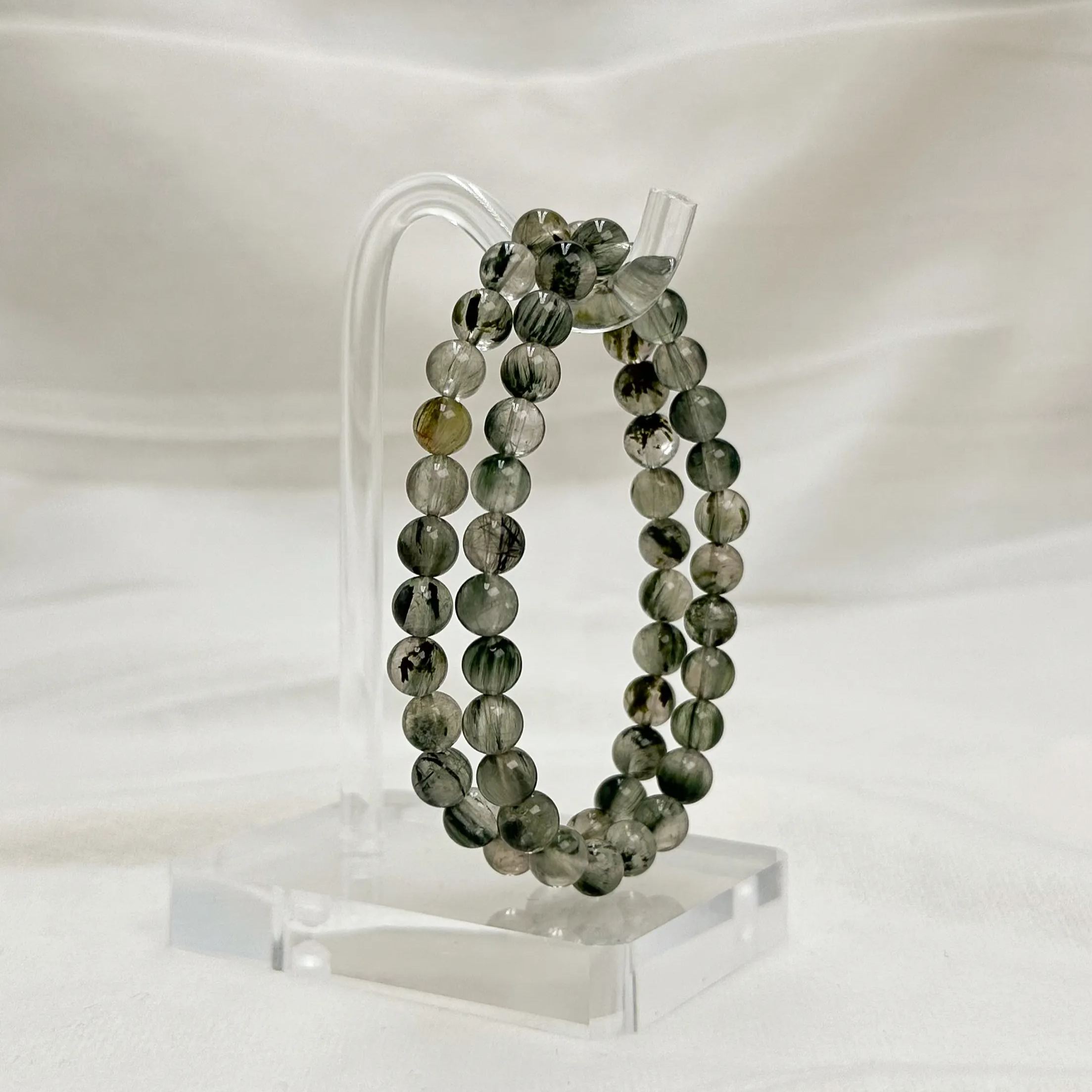 Extra Premium Green Rutile Bracelet