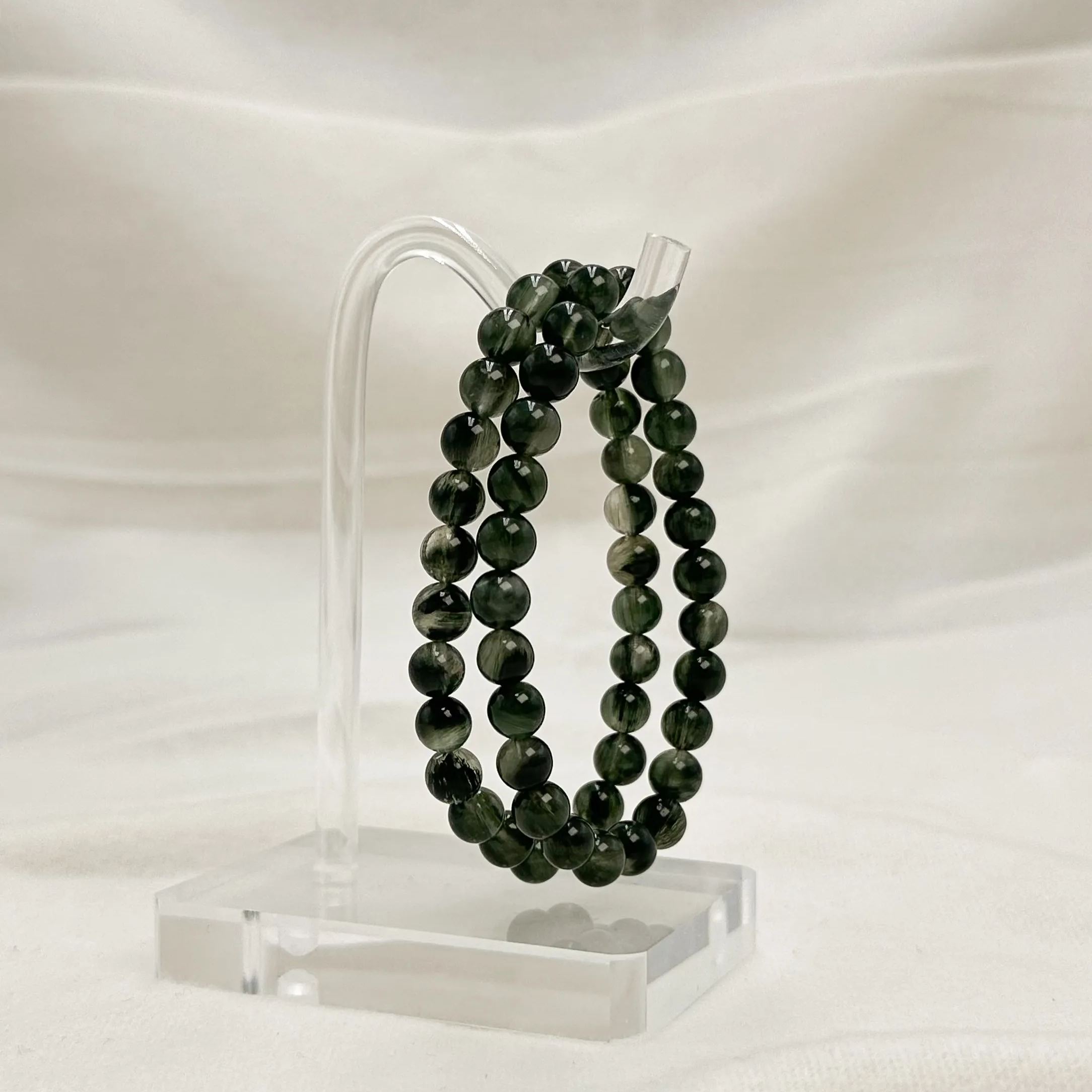 Extra Premium Green Rutile Bracelet