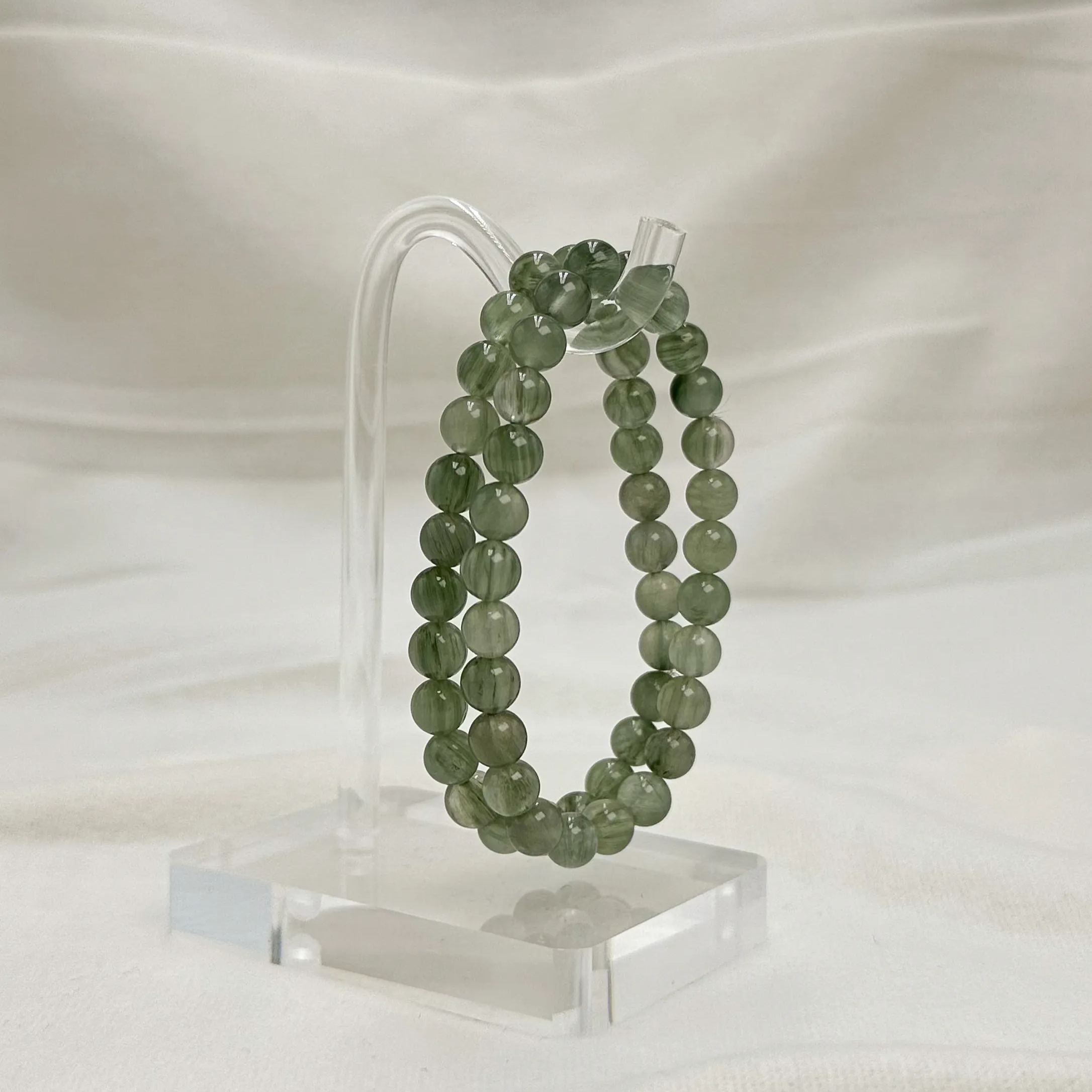Extra Premium Green Rutile Bracelet