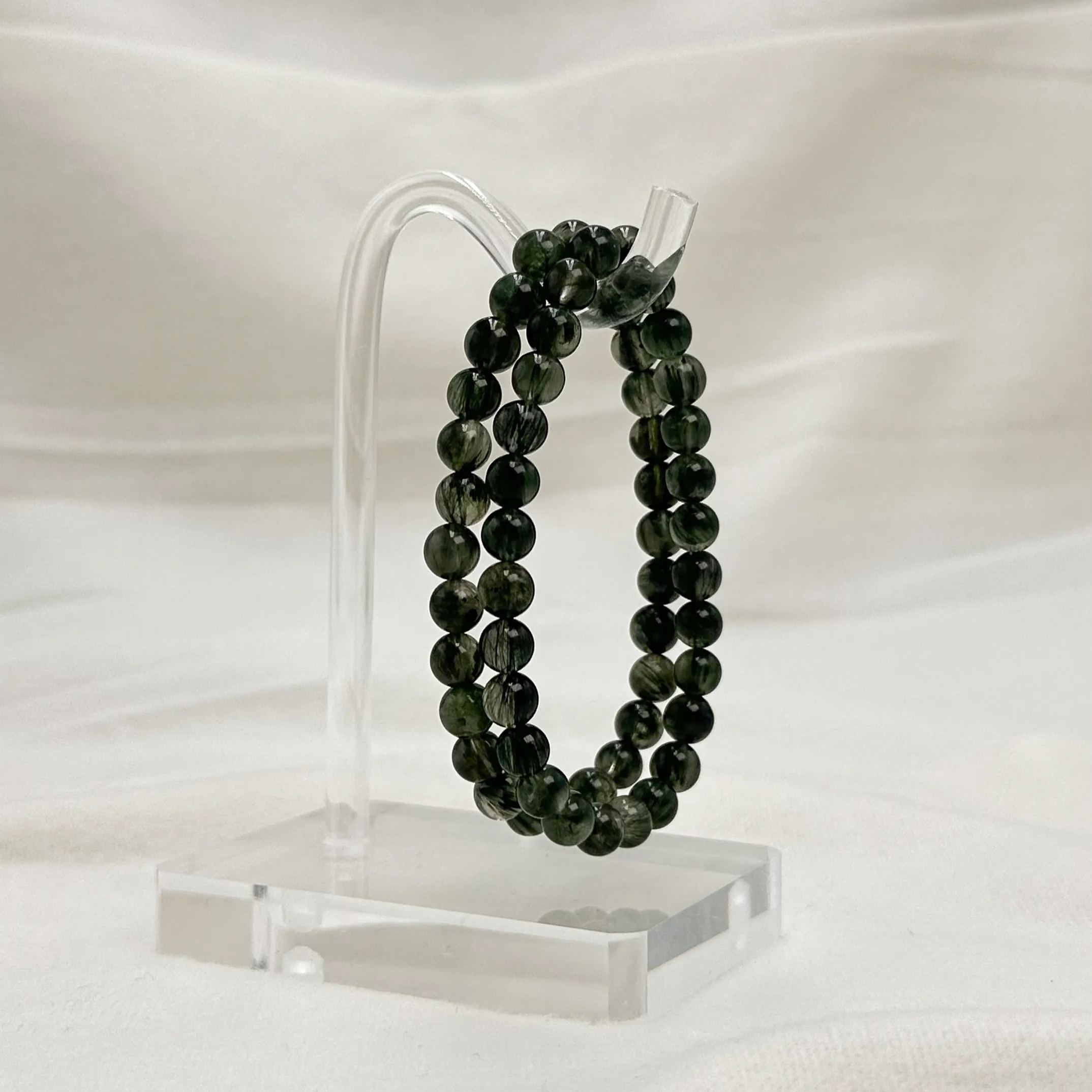 Extra Premium Green Rutile Bracelet