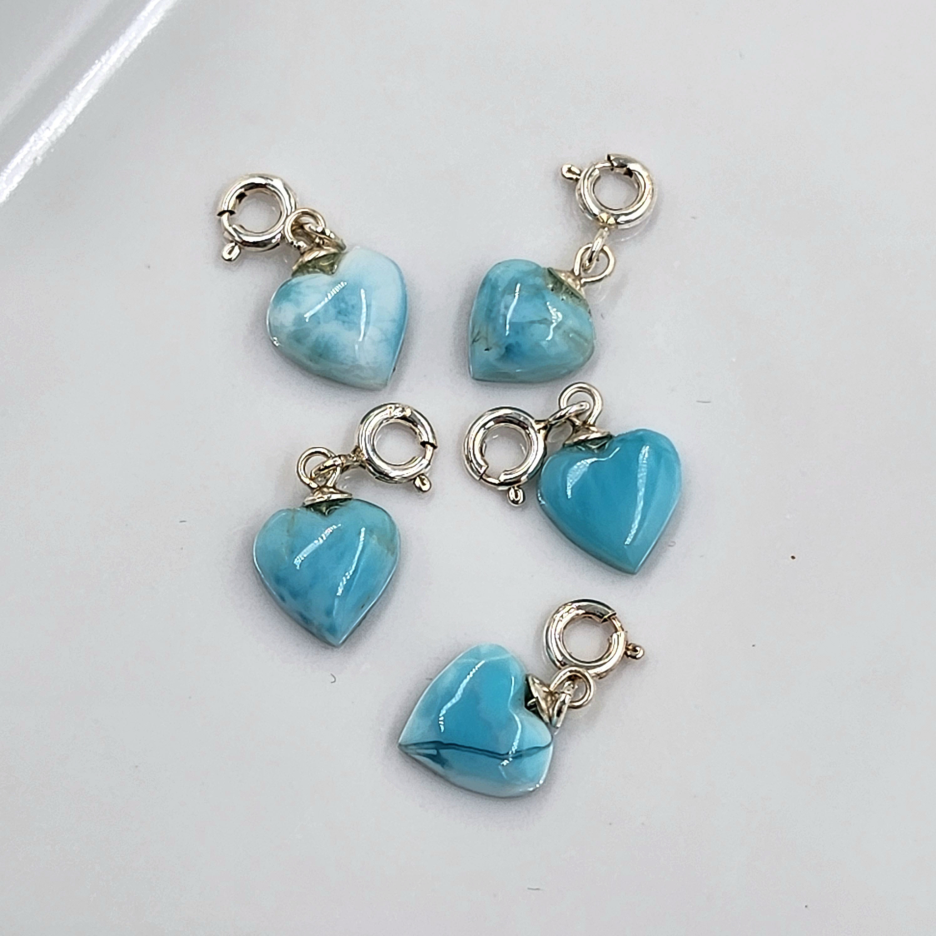 Larimar Heart Charmie