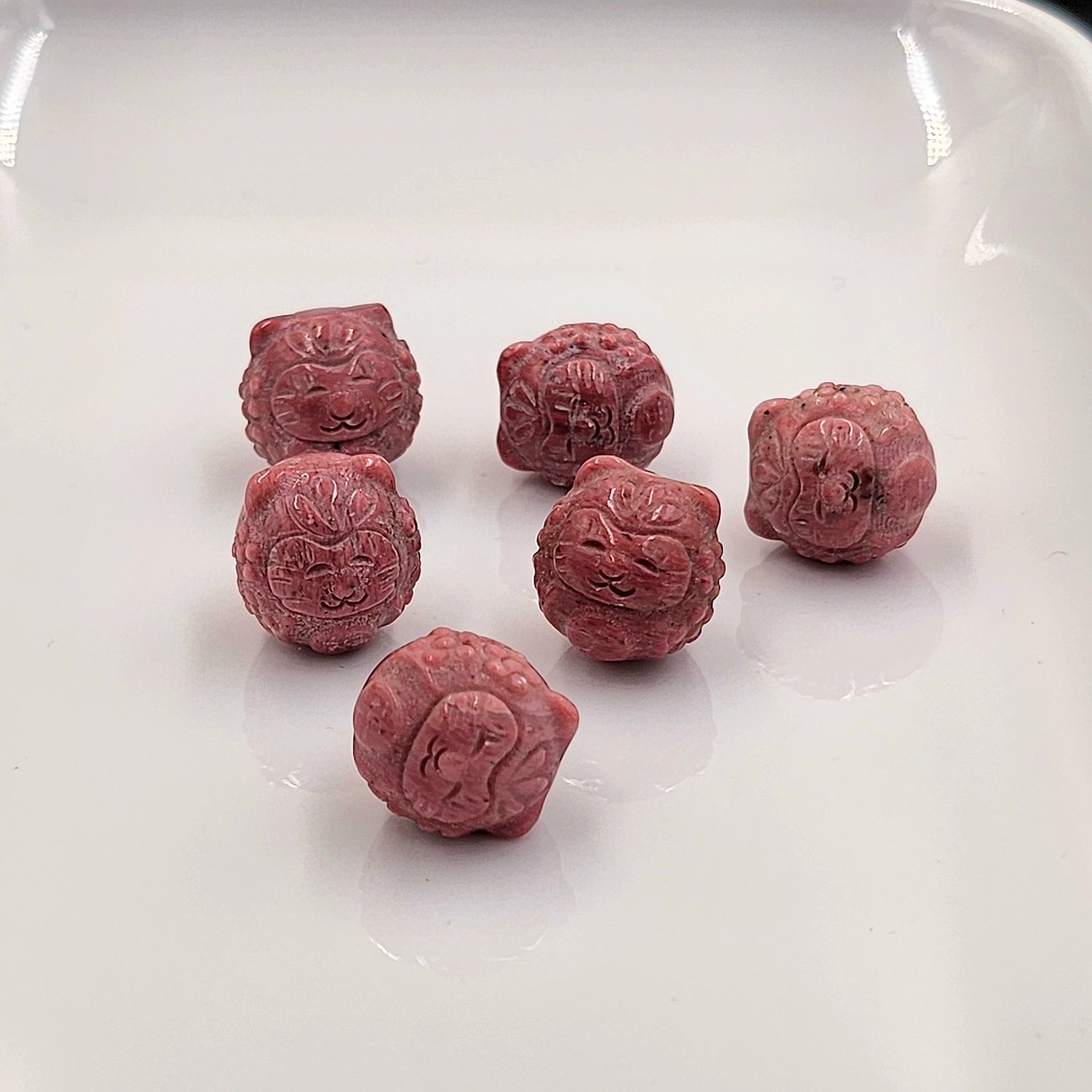 Pink Petrified Wood Darumeow DIY