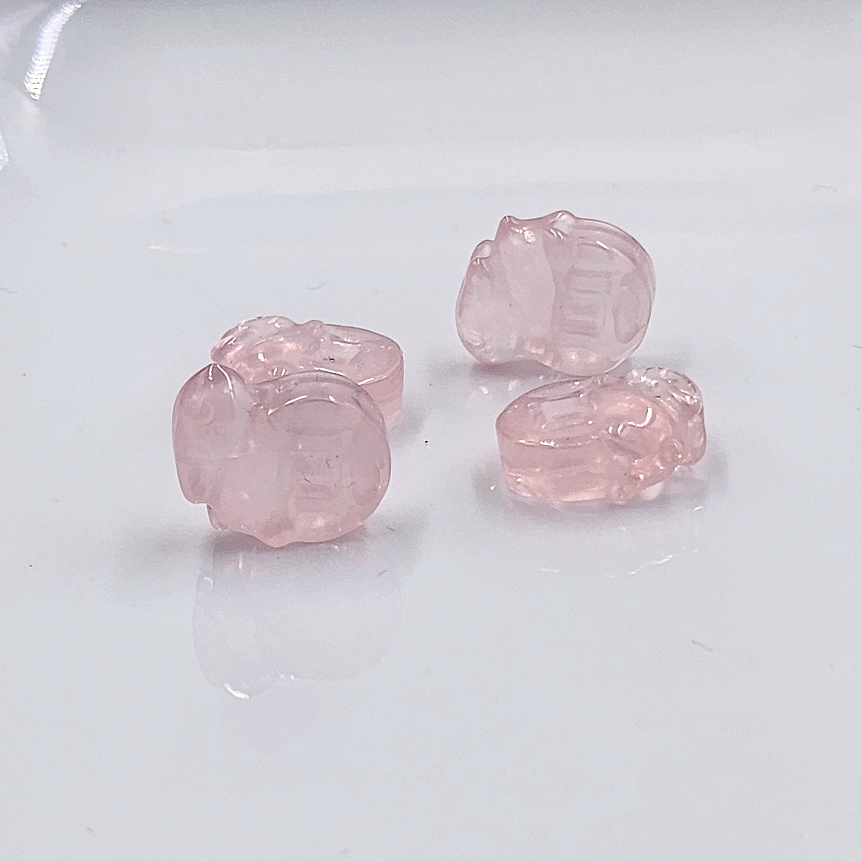 Rose Quartz Bunny Coin DIY