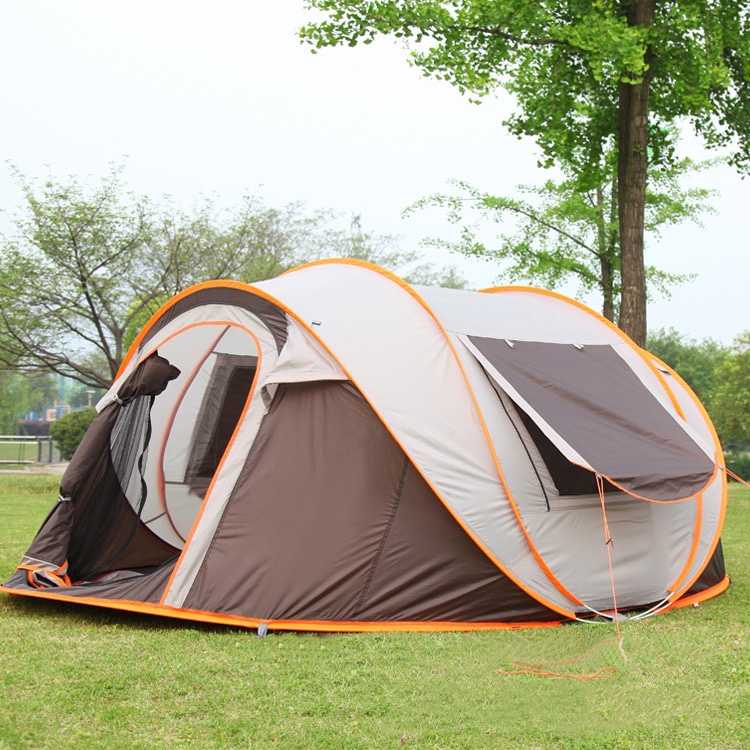 4-5 People Pop Up Tent Easy Pop Up Tents for Camping with Vestibule Waterproof Instant Setup Popup Tent Big Family Camping Tents Beach Pop-up Tent 