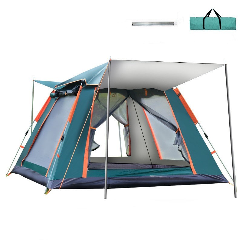 3-4 People Large Camping Tent Waterproof Tent Removable Canopy Stargazing Tent 
