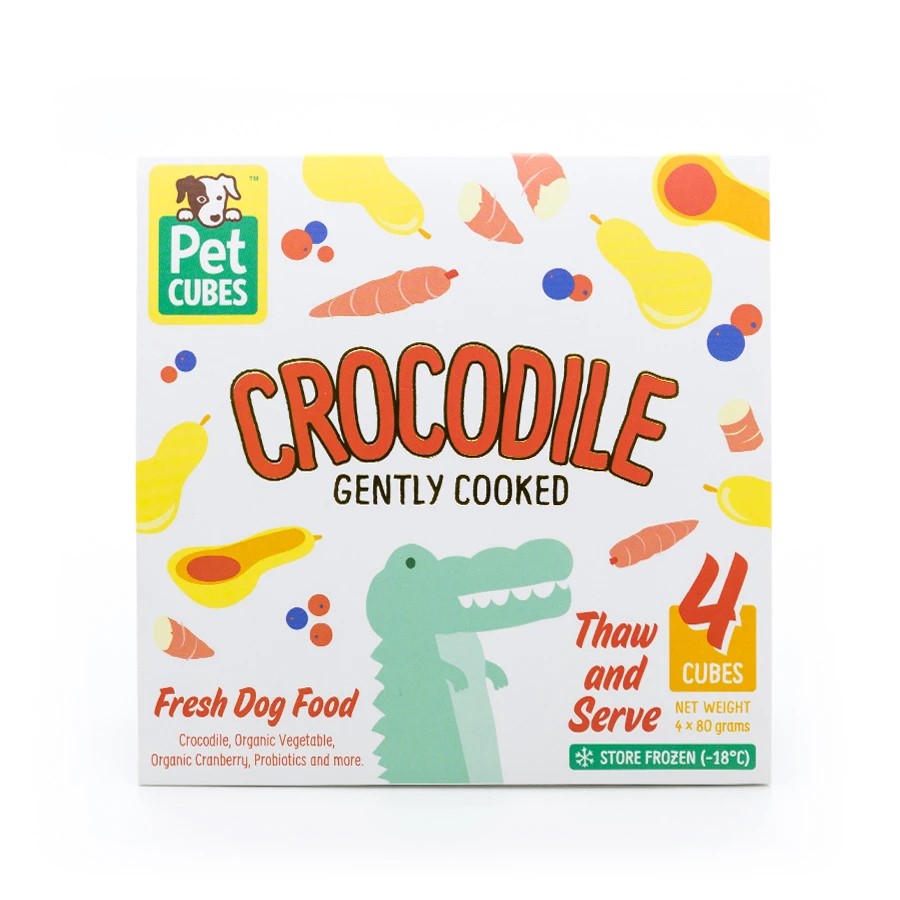 PETCUBES Gently Cooked Crocodile (7 trays x 320g/2.25kg)