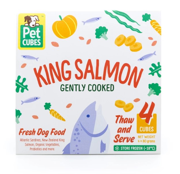 PETCUBES Gently Cooked King Salmon (7 trays x 320g/2.25kg)