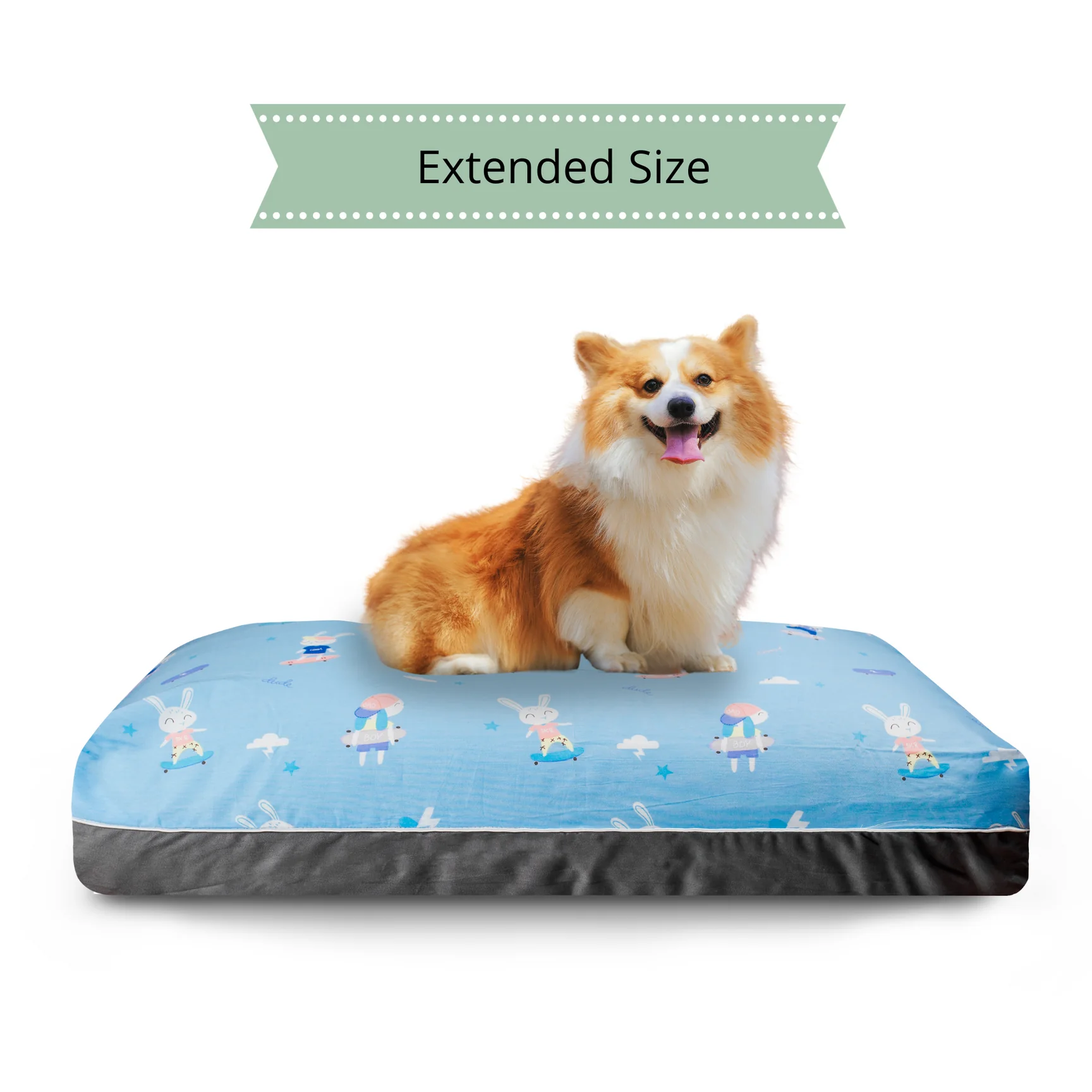 DreamCastle Cooling Dog Bed | For medium sized breed | (Carefree Rabbit 90 x 60cm)