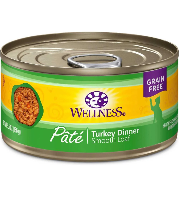 Wellness Complete Health Pate Cat Grain Free Turkey Canned (5.5oz/24 cans)