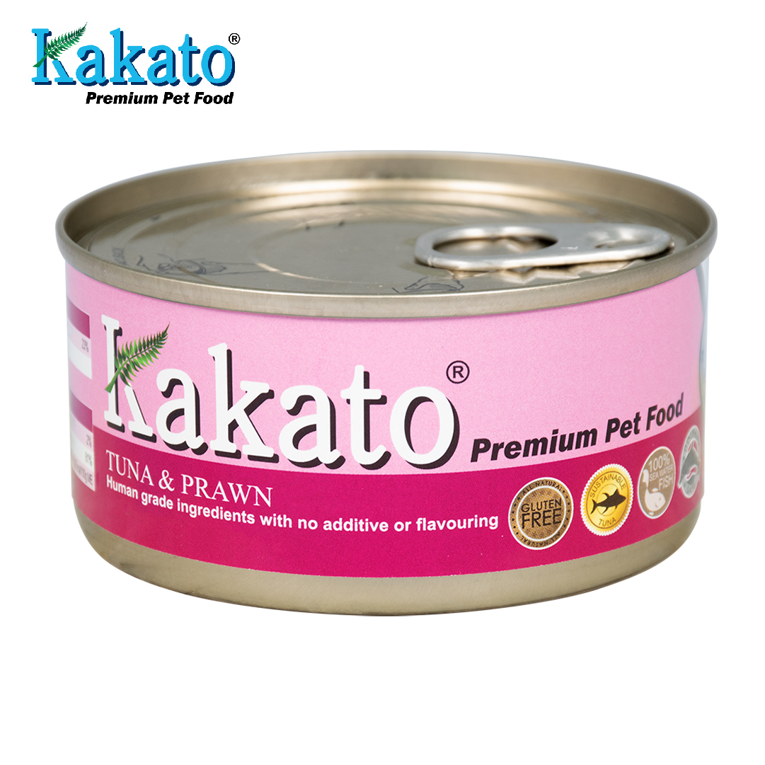 Kakato Tuna & Prawn Grain-Free Canned Cat & Dog Food (70g)