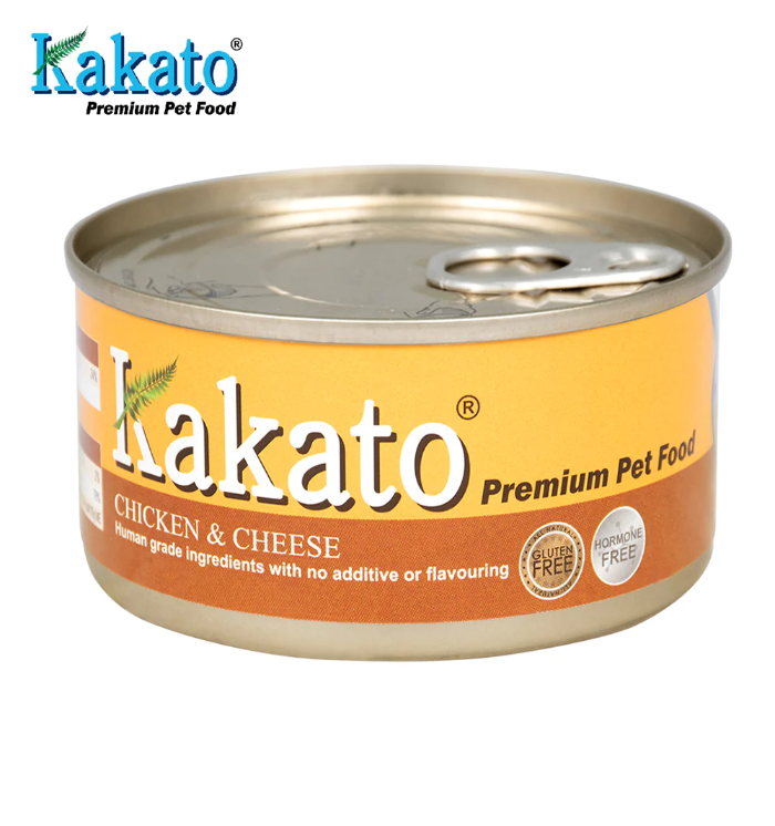 Kakato Chicken & Cheese Grain-Free Canned Cat & Dog Food (70g)