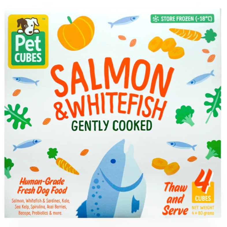 (PROMO 5% OFF: 01-31 MAY) PETCUBES Gently Cooked King Salmon (7 trays x 320g/2.25kg)