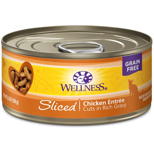 Wellness Complete Health Grain Free Sliced Chicken Entree Cat Canned (5.5oz/24 cans)