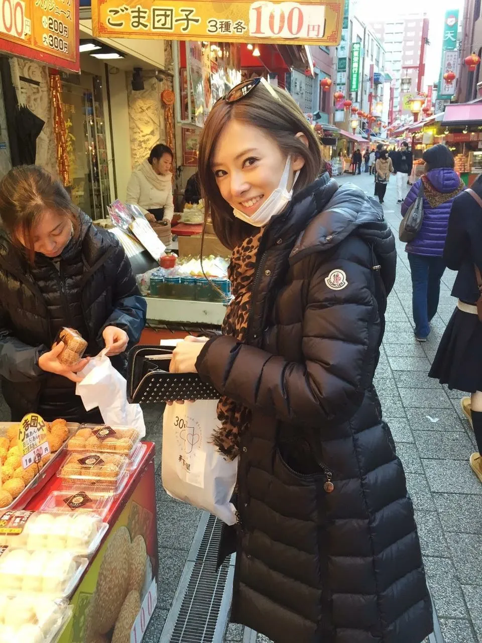 美品 モンクレール エルミンヌ ダウンコート ブラウン 1 北川景子着用 北川景子ちゃん着用 モンクレールダウン