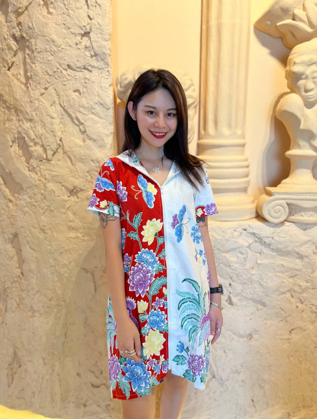 Bird & Flowers x jeraldine.j Batik Hoodie Dress HD01D