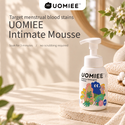  UOMIEE Lingerie Detergent Mousse Underwear Anti-bacterial Detergent Mousse Remove Stains Easy To Use 300ml