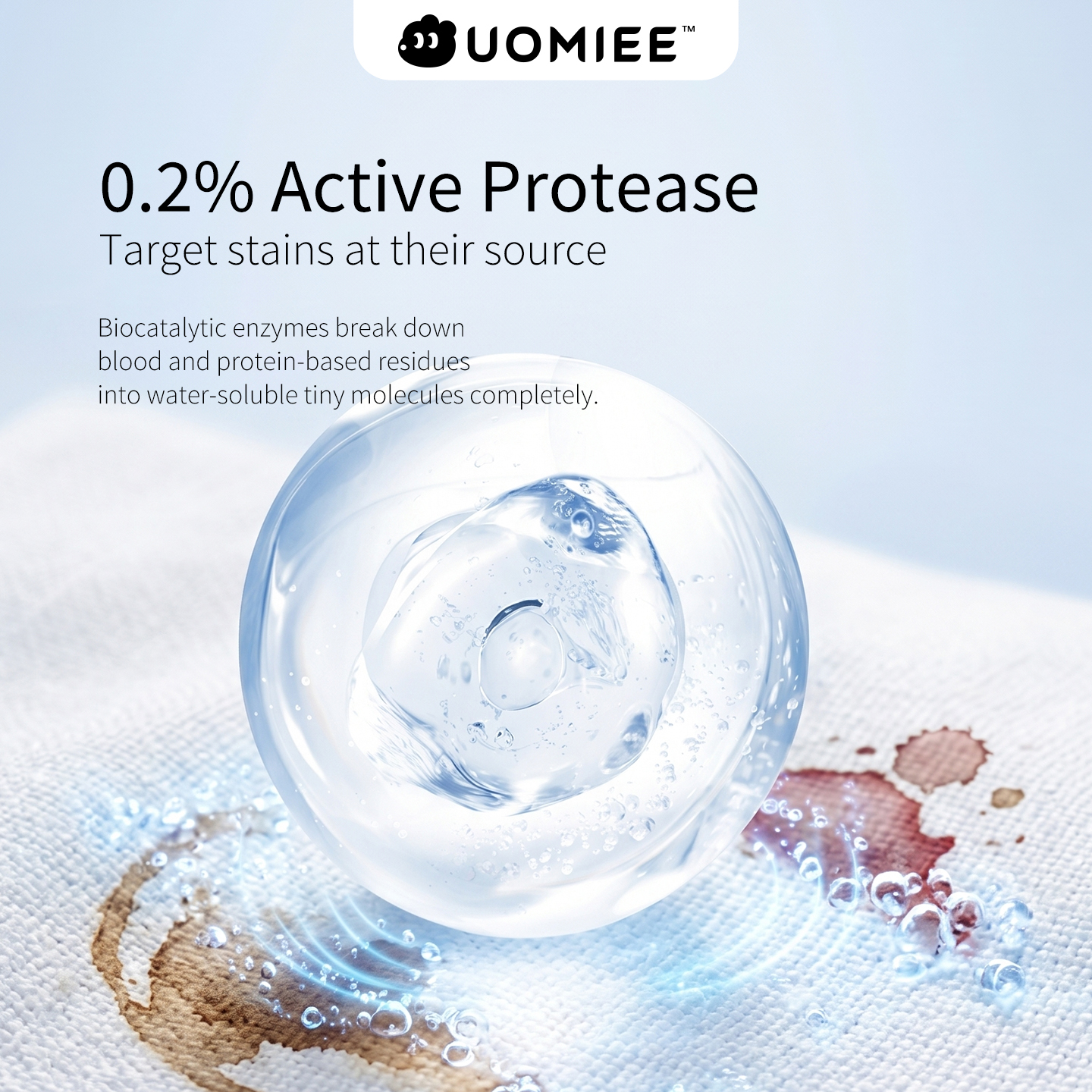  UOMIEE Lingerie Detergent Mousse Underwear Anti-bacterial Detergent Mousse Remove Stains Easy To Use 300ml