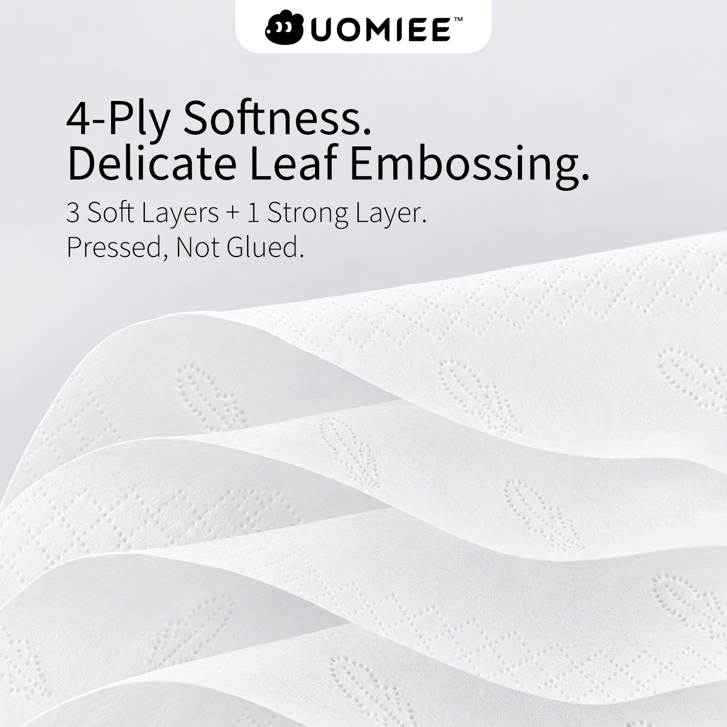 Uomiee Premium Ultra Soft Tissue 4 Packs Soft Pack Facial Tissue BundleValue Pack