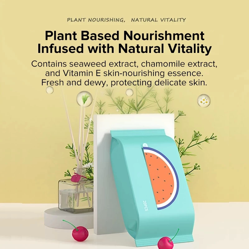 [Great Deal] Enternal Summer Baby Wet Wipes Whisper Baby Wipes Wet Tissue Mouth&Hand Skin 20s/pack,150mm*200mm