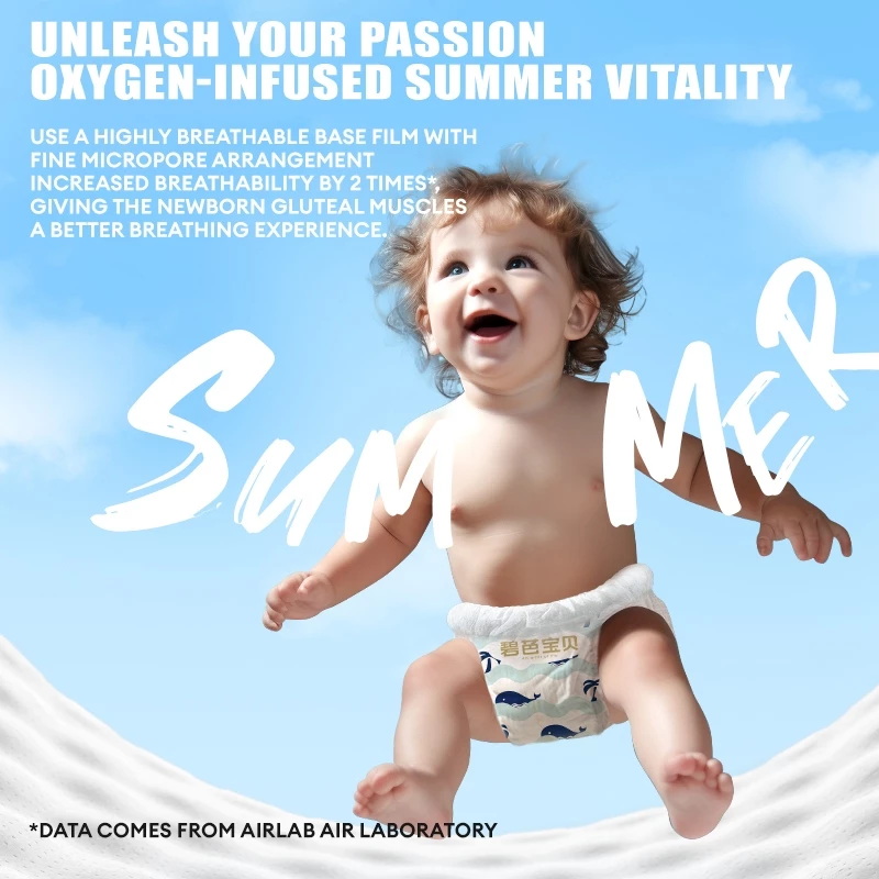 Biba Bebe Eternal Summer Series - Tape & Pants | All Siz | Soft Skin Friendly Ultra-Thin Disposable Diaper