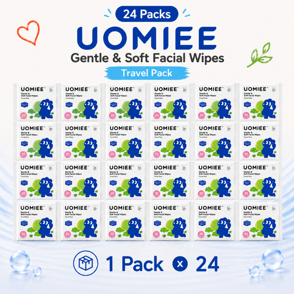 Uomiee Facial Towel 20s/64s Disposable Face Towel Soft Cotton Tissue Dry Wet Use Portable Bundle Pack