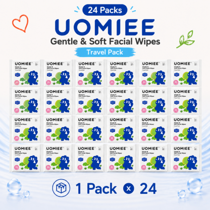 Uomiee Facial Towel 20s/64s Disposable Face Towel Soft Cotton Tissue Dry Wet Use Portable Bundle Pack