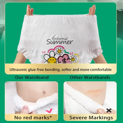 [Carton Deal] Biba Enternal Summer Smiley Rich Flower Series Diapers Pants & Tape |NB-XXL | Soft Skin Friendly