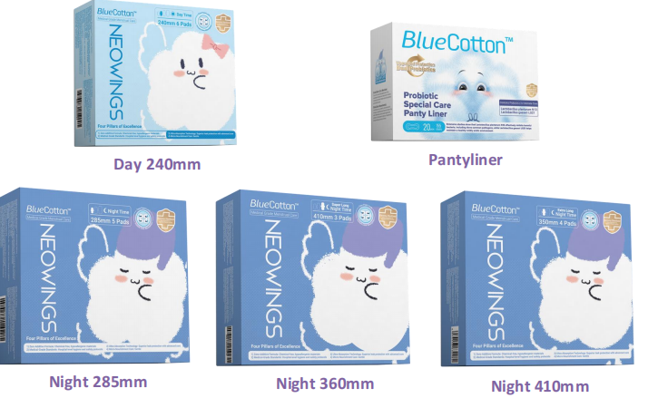 BlueCotton*Uomiee probiotics premium care sanitary napkins