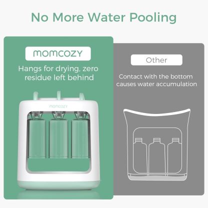 Momcozy Baby Food Squeeze Station – Pouch Filler for Homemade Puree, No Splash, BPA-Free, Reusable Bags