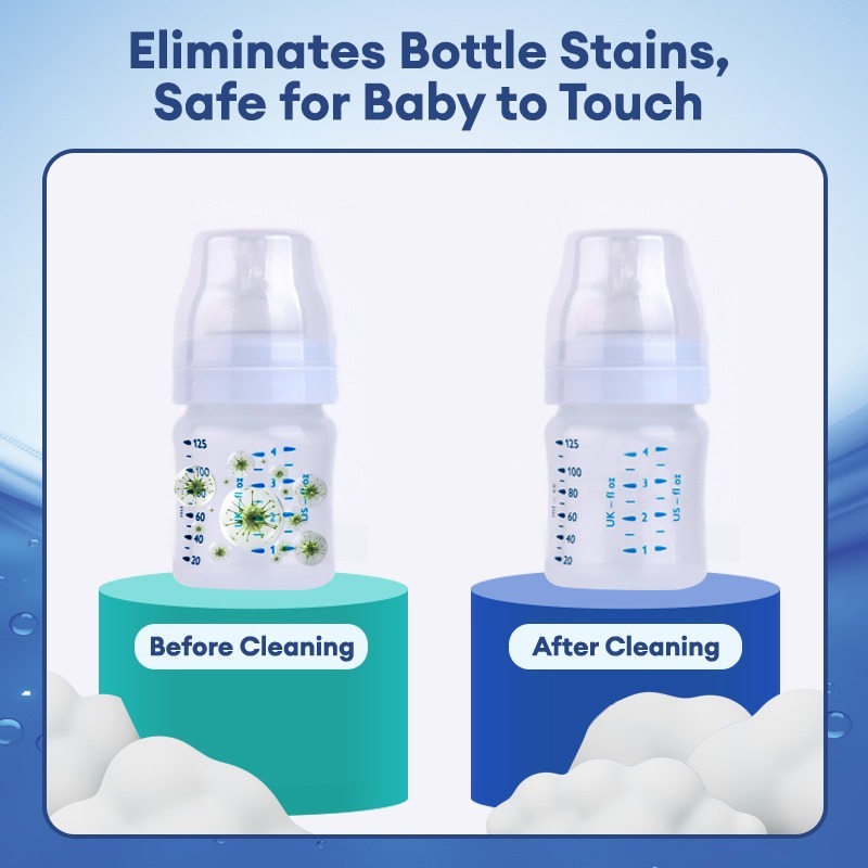 Uomiee All-in-One Soda Liquid Cleanser 1000ml | Gentle Multi-Purpose Wash – Dishes, Baby Bottles, Veggies & Fruits