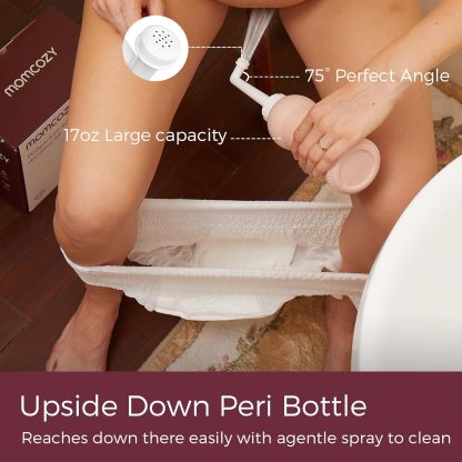 【Momcozy】Full Postpartum Care Set – 8-in-1 Essentials for New Moms (Underwear, Pads, Bottle)