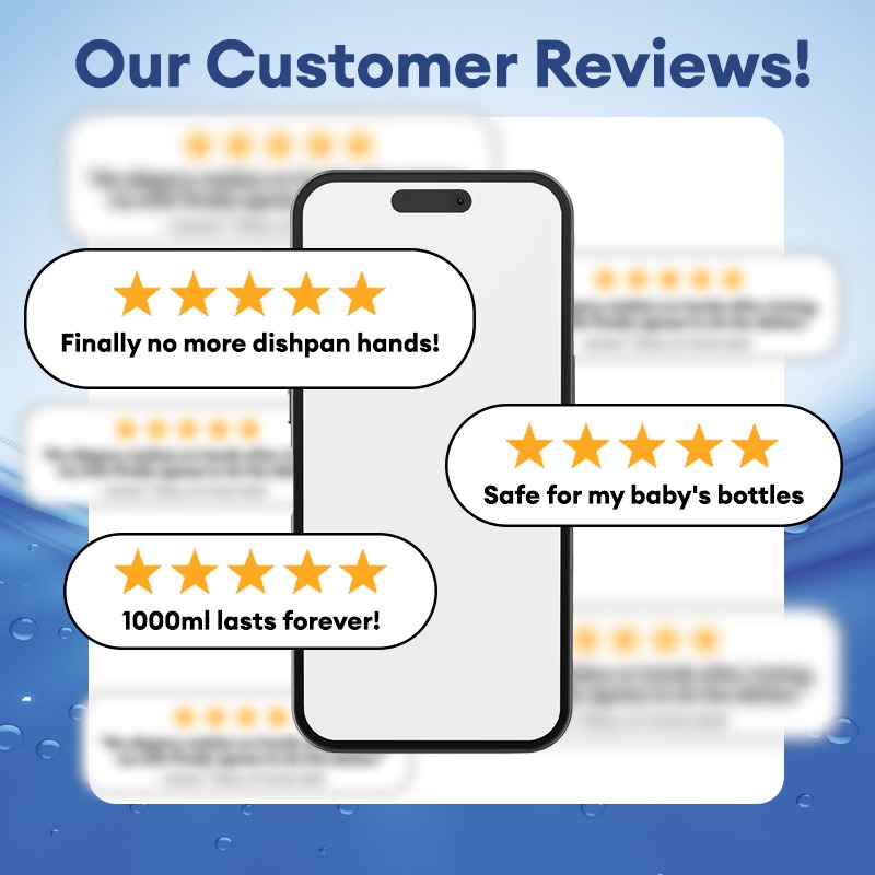 Uomiee All-in-One Soda Liquid Cleanser 1000ml | Gentle Multi-Purpose Wash – Dishes, Baby Bottles, Veggies & Fruits