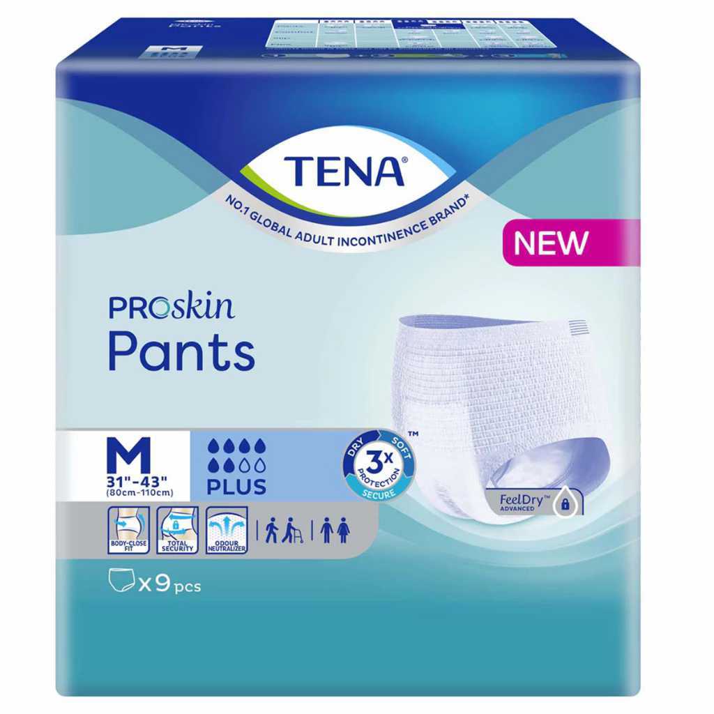 [Carton Deal] TENA Adult Diaper Proskin Slip Plus Pants (M/L/XL/XXL)