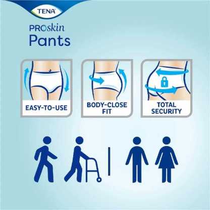 [Carton Deal] TENA Adult Diaper Proskin Slip Plus Pants (M/L/XL/XXL)