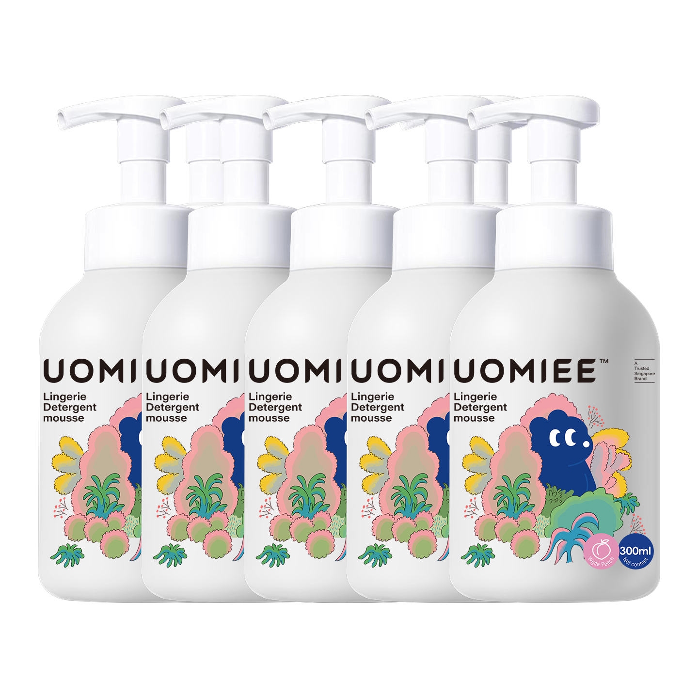  UOMIEE Lingerie Detergent Mousse Underwear Anti-bacterial Detergent Mousse Remove Stains Easy To Use 300ml