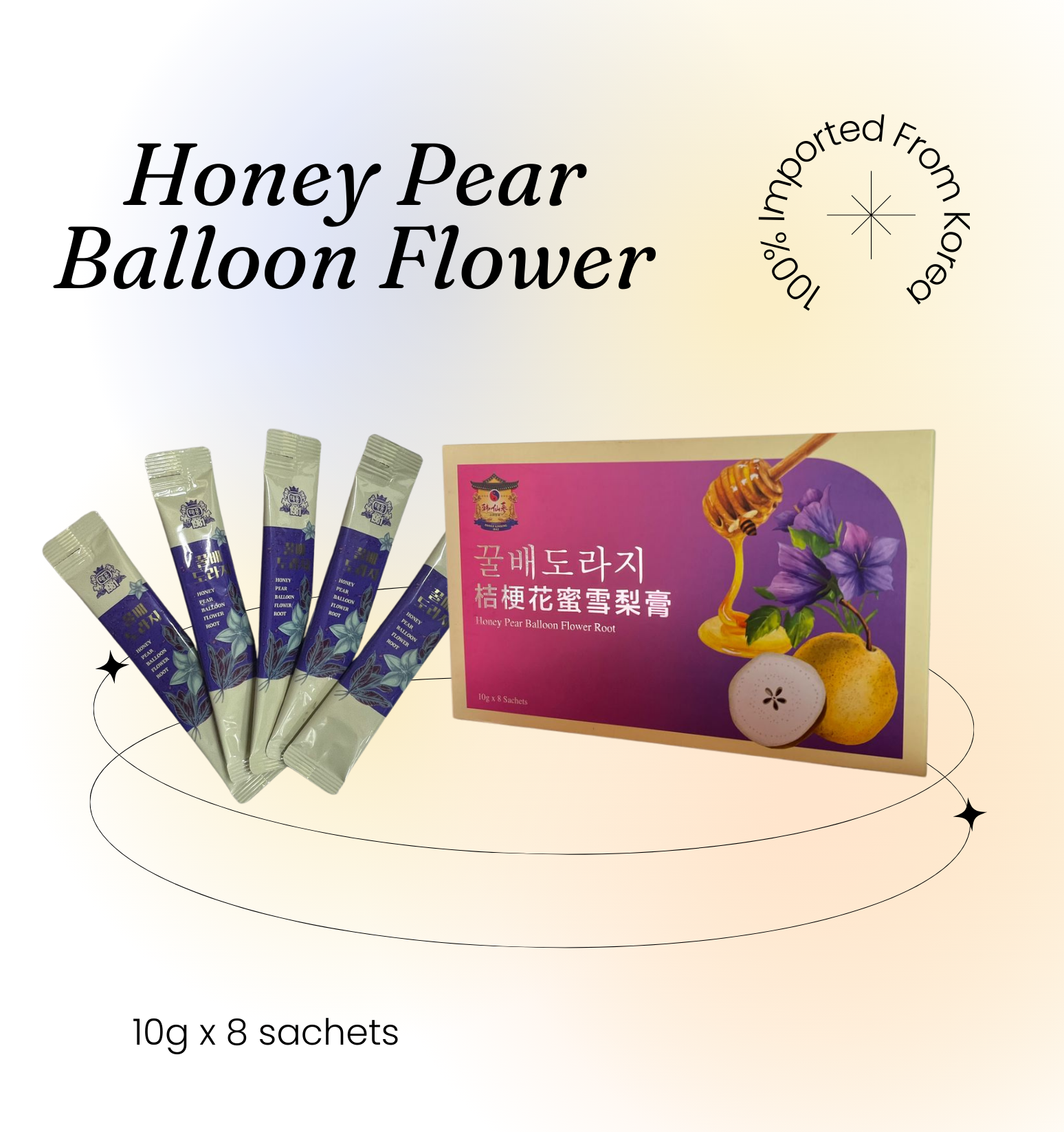 Honey Pear Ballon Flower Root Extract 桔梗花蜜雪梨膏